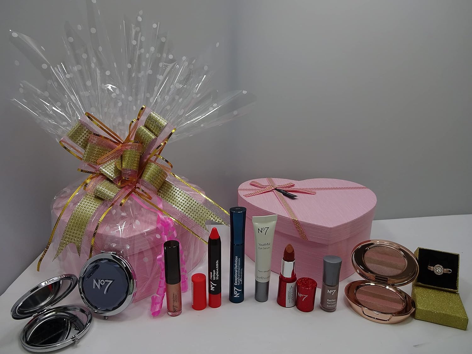 No7 Beauty Bundle Collection Gift Box Hamper - Perfect for Birthday, Anniversary & Holiday Gifts - Skincare & Makeup Set for Women