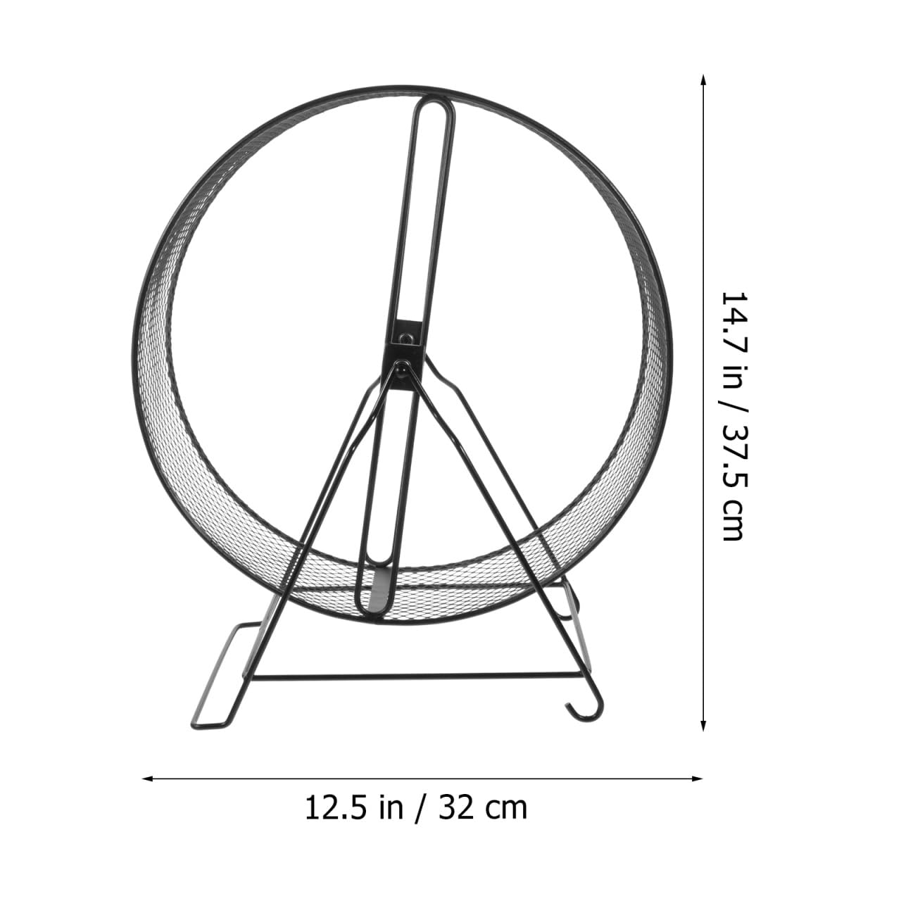 Mikikit Hamster Exercise Wheel with Stand - Silent Spinning Small Pet Running Wheel for Hamsters, Gerbils, Rats & Hedgehogs | Durable Mesh Design for Cage Accessories & Small Animal Fitness Toys (Perfect for Nighttime Play & Daily Exercise)