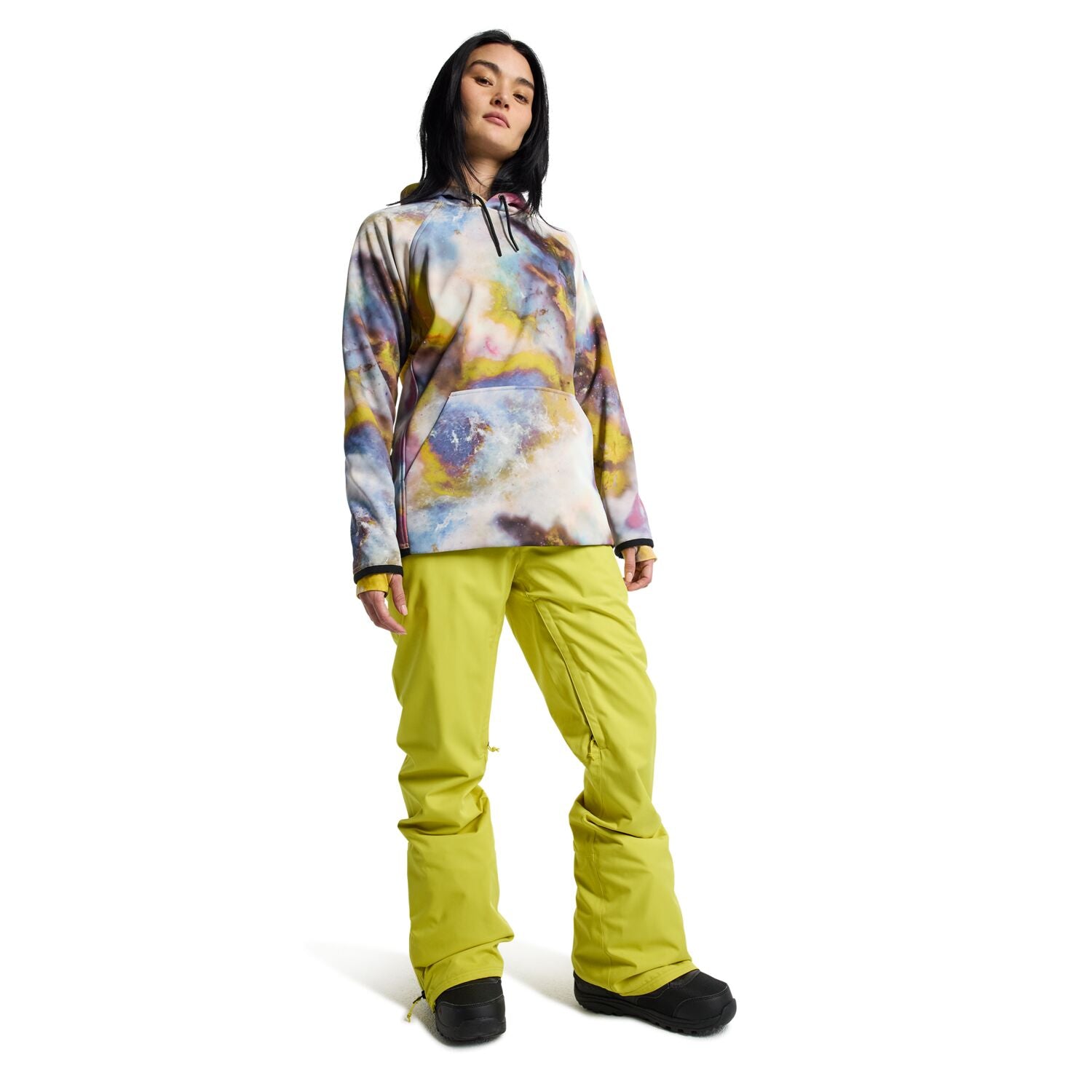 Burton Women's Crown Weatherproof Pullover Jacket - Waterproof Windproof Fleece-Lined Hoodie for Outdoor Hiking, Skiing & Winter Activities