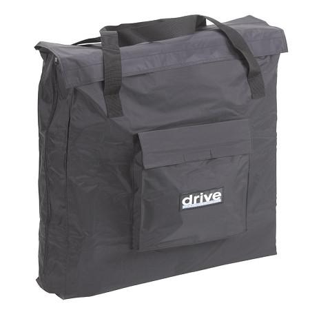 Lightweight Folding Transport Wheelchair with Carry Bag & Flip-Back Armrests - Portable Mobility Aid for Travel, Hospitals, and Outdoor Activities