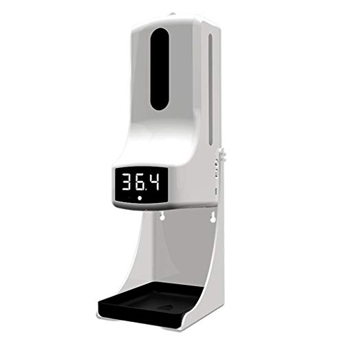 Automatic Touchless Soap Dispenser with Wall Mount - Hands-Free Foam Soap Dispenser for Kitchen, Bathroom, and Office - Hygienic Liquid Soap Dispenser with Thermometer Function