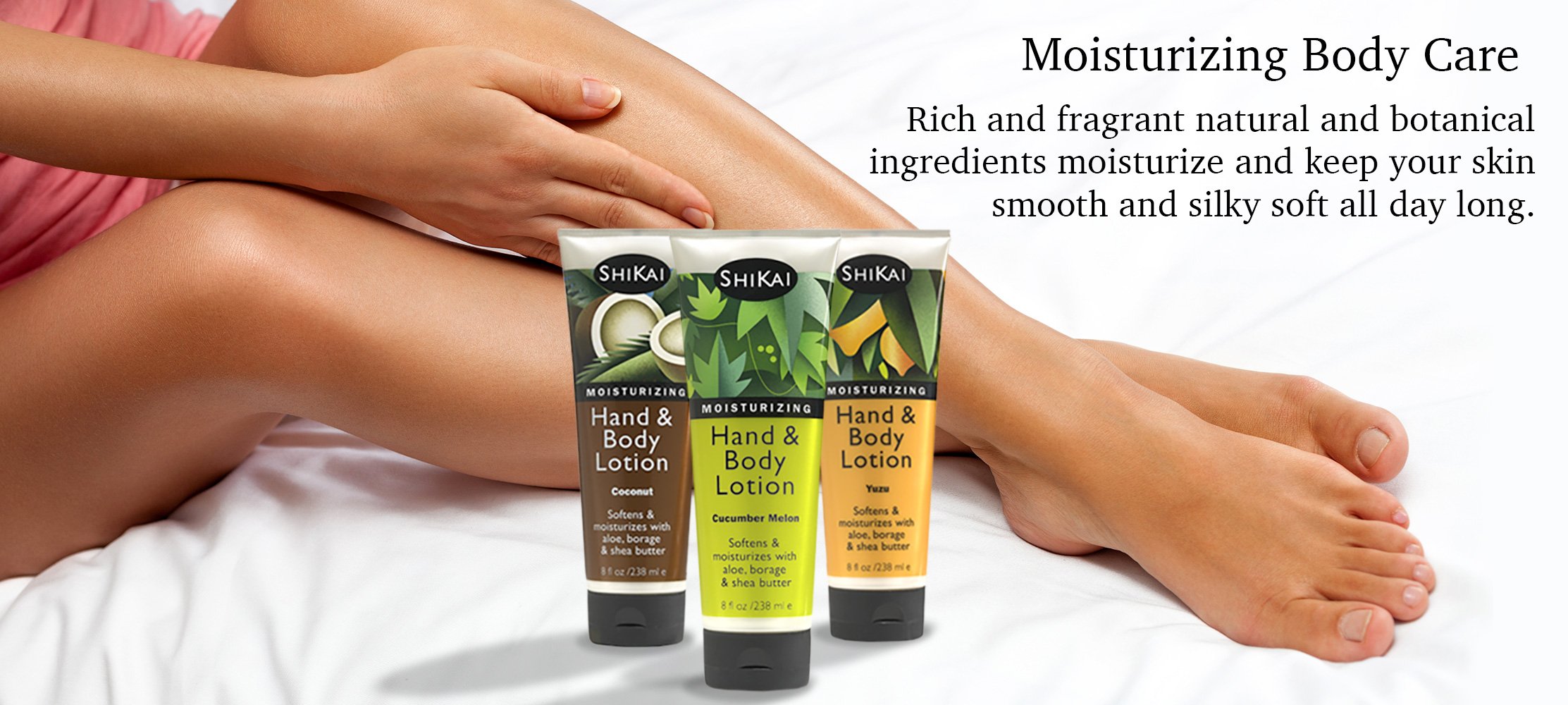 ShiKai Sandalwood Hand & Body Lotion (8oz, Pack of 3) - Hydrating Moisturizer for Dry, Cracked Skin with Aloe Vera & Vitamin E | Daily Skincare for Hands, Elbows & Feet | Perfect for Winter Care & Post-Workout Hydration