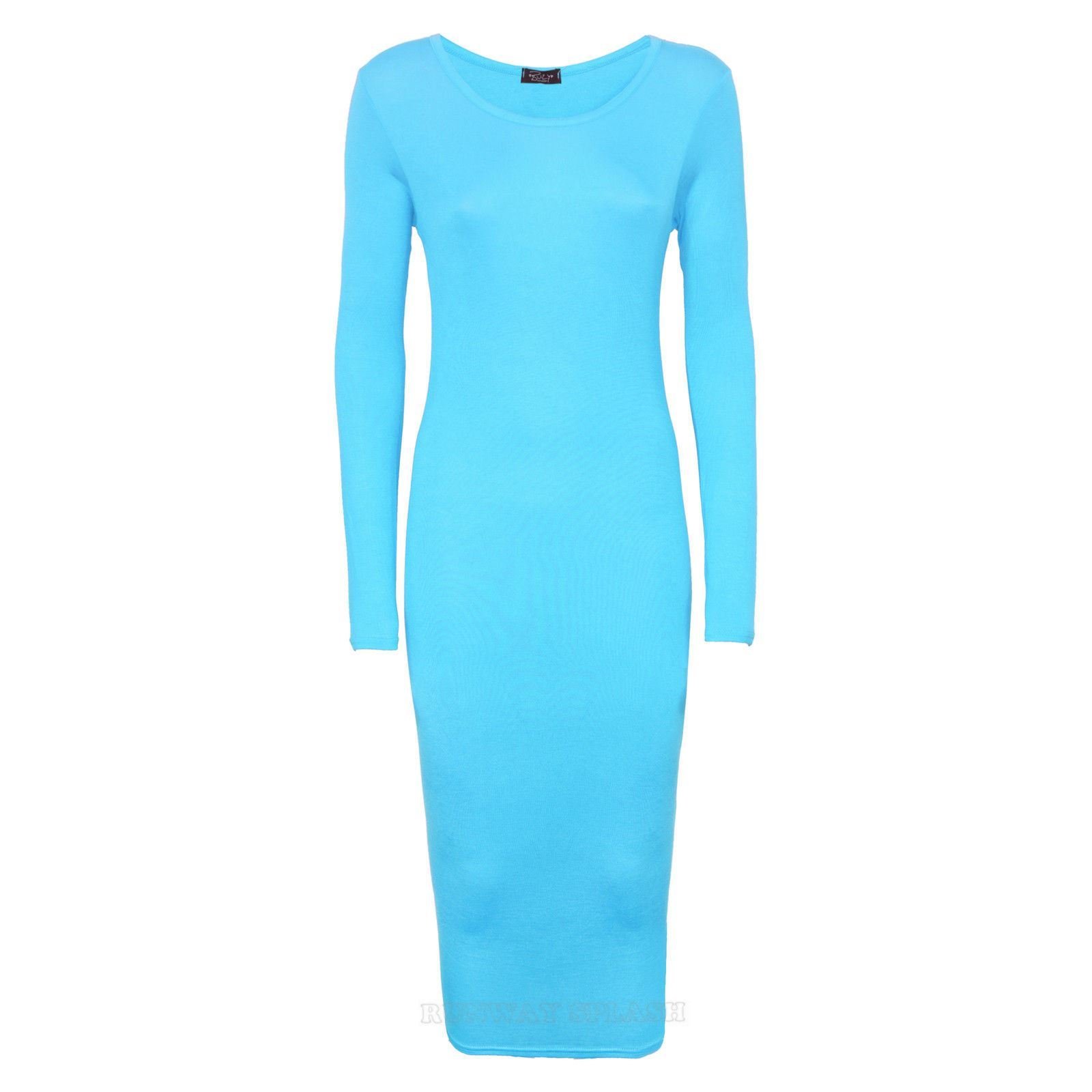 Crazy Girls Women's Long Sleeve Scoop Neck Midi Dress - Elegant Casual & Party Wear for Women, Perfect for Office, Date Night and Special Occasions