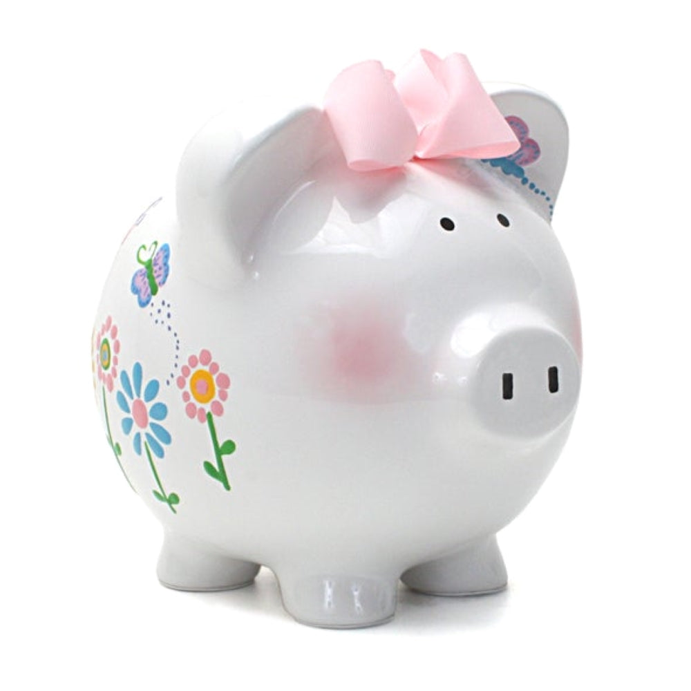 Child to Cherish Ceramic Flutterfly Piggy Bank - Cute Butterfly Design Money Box for Kids Savings, Perfect Gift for Birthdays & Holidays | Encourage Financial Literacy & Saving Habits