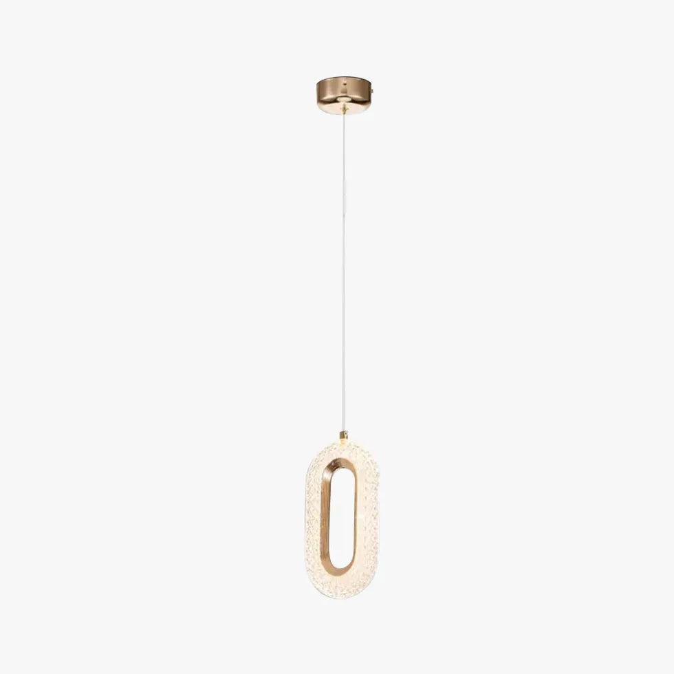 Modern Crystal Single Head Pendant Light - Minimalist Ceiling Lighting Fixture for Dining Room, Kitchen, Bedroom & Living Room Decor