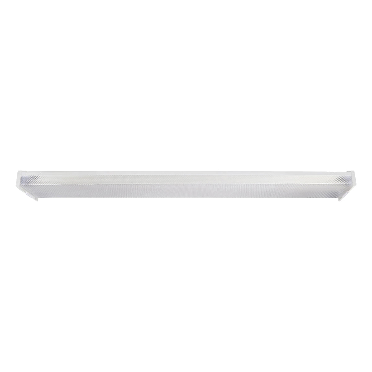 4ft LED Tube Ready Wrap Fixture - 2 Lamps Type B T8 Ballast Free with Prismatic Lens - Energy Efficient Lighting for Garages, Warehouses & Commercial Spaces
