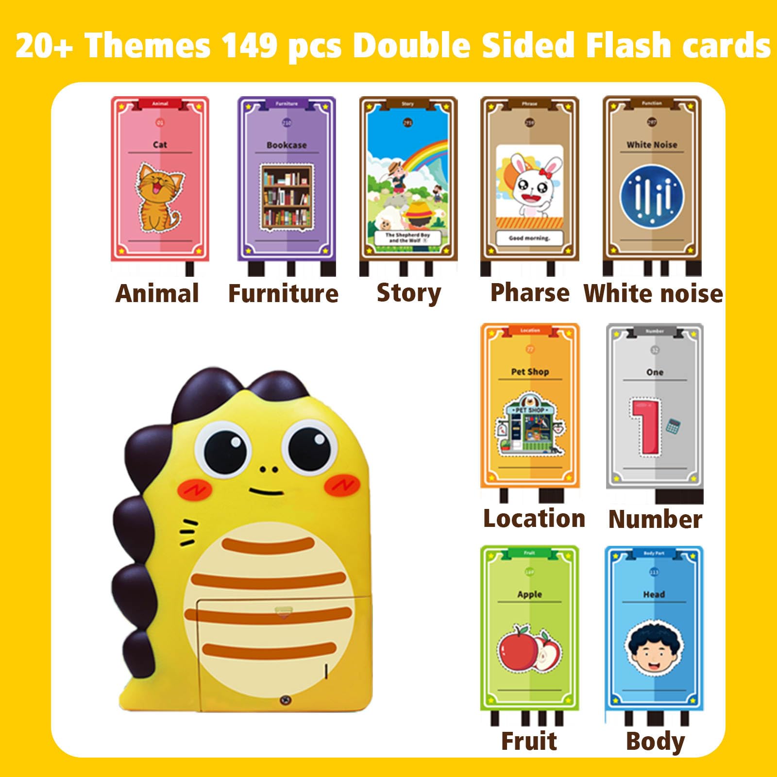 ABC Learning Toddler Toys for 3-6 Year Old Boys & Girls | Montessori Educational Toys with 149 Double-Sided Flash Cards | Autism Sensory Toys for Preschool Learning & Speech Development | Perfect for Classroom, Homeschooling & Early Childhood Education