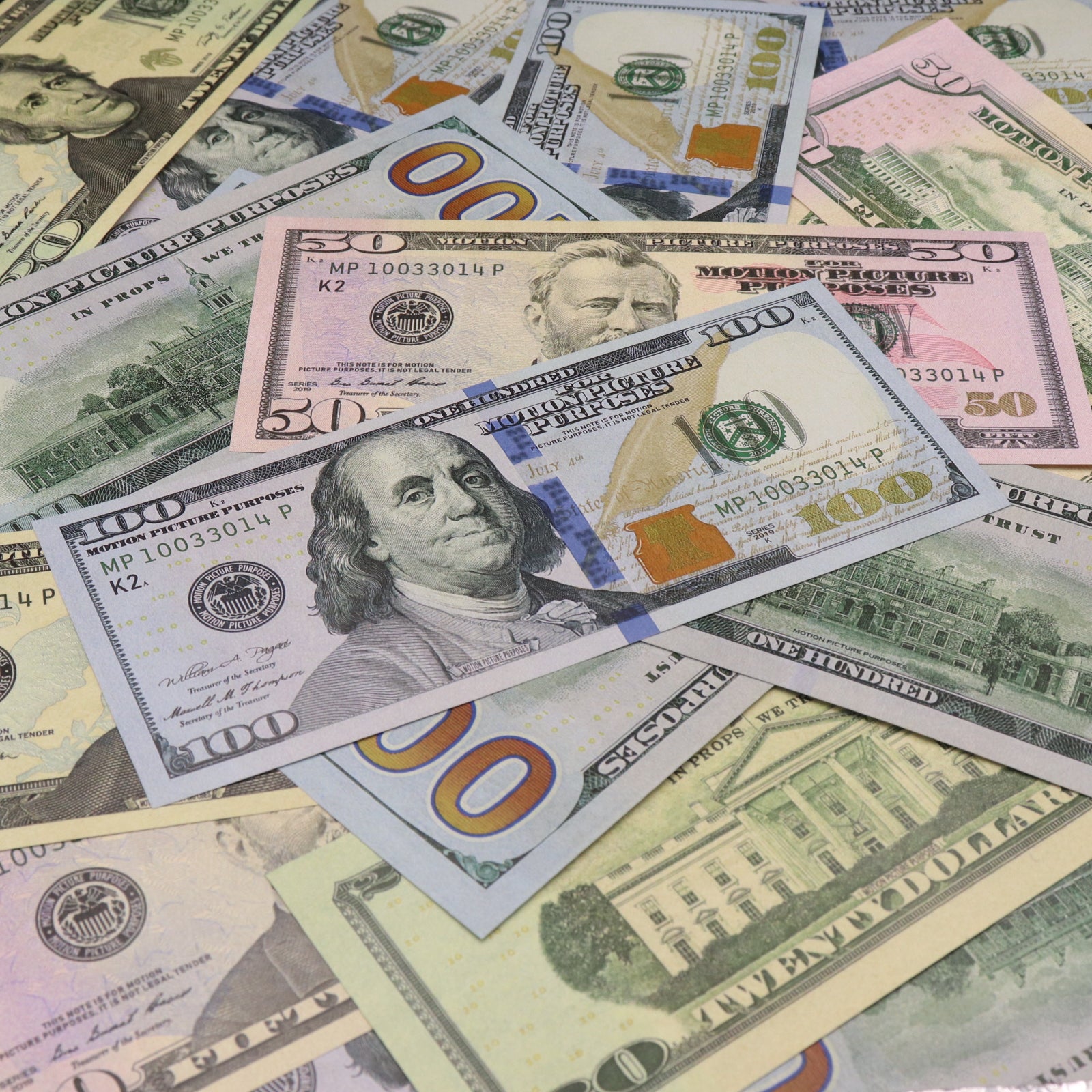 Authentic Full Print New Series Mixed Denomination US Dollar Bills - Perfect for Magic Tricks, Movie Props, and Educational Use