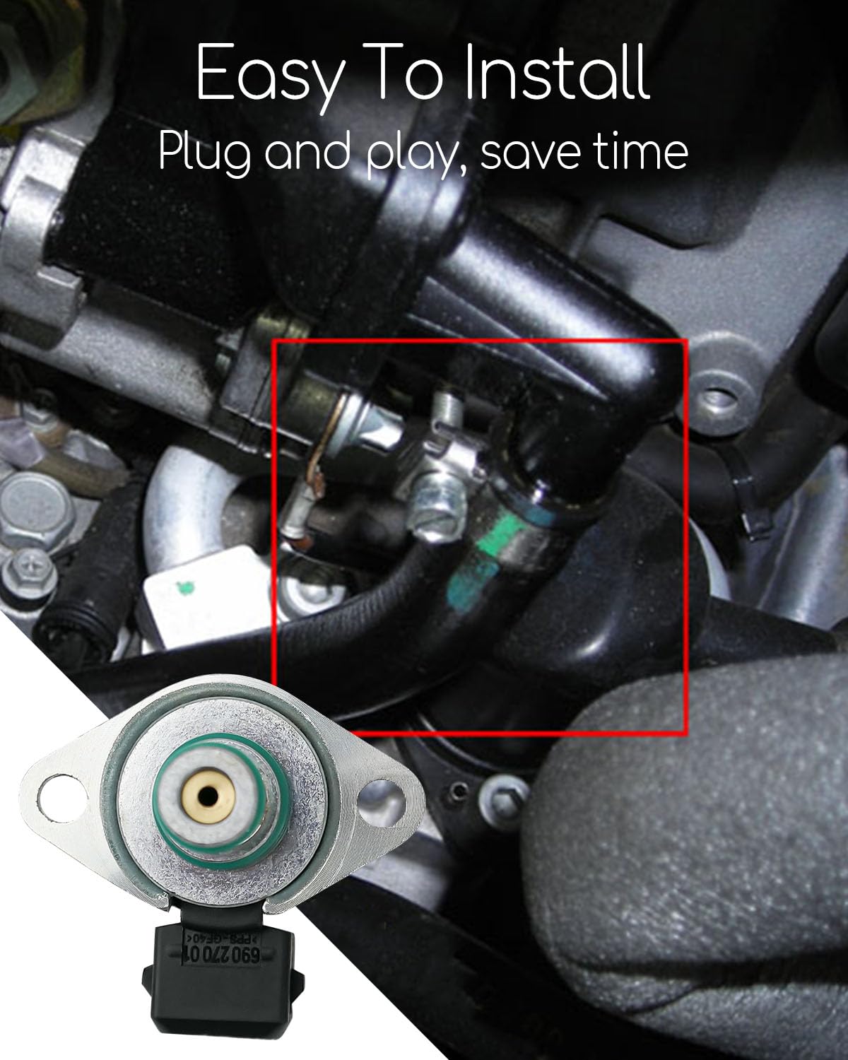 Mercedes Benz Power Steering Proportioning Solenoid Valve - Compatible with W164 W204 CL600 CLK500 ML450 Models - Replaces A2114600984 2114600984 A2114600884 2114600884 - Improves Steering Response & Speed Control - Perfect for Smooth Highway Driving & Precise Parking Maneuvers