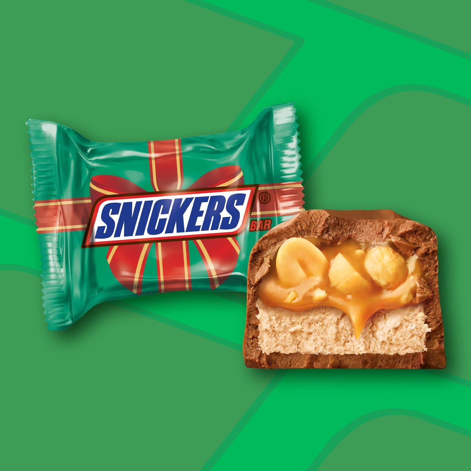 Snickers Mini Bars 2lb (96 Pcs) - Individually Wrapped Milk Chocolate Candy for Christmas Stockings & Party Treats