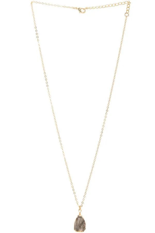 Gemstone Mini Earring and Necklace Set for Women - Elegant Jewelry Gift for Birthday, Anniversary & Valentine's Day - Perfect for Parties, Weddings & Everyday Wear