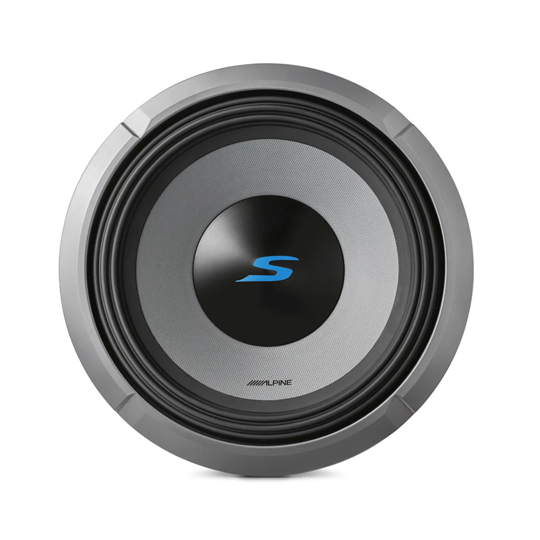 Alpine S2 W12D4 12-Inch 4 Ohm Dual Voice Coil Car Subwoofer - 1800W Peak Power for Deep Bass - Perfect for Car Audio Systems & Home Theater Setups