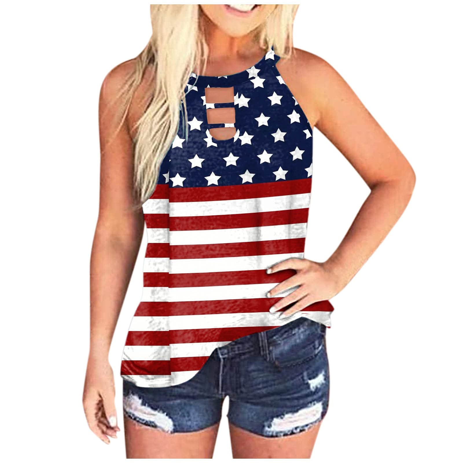 Women's Summer Tops - Fashion Tie Dye Sleeveless Casual Blouses & Loose Tank Tops | Perfect for Beach, Vacation & Everyday Wear