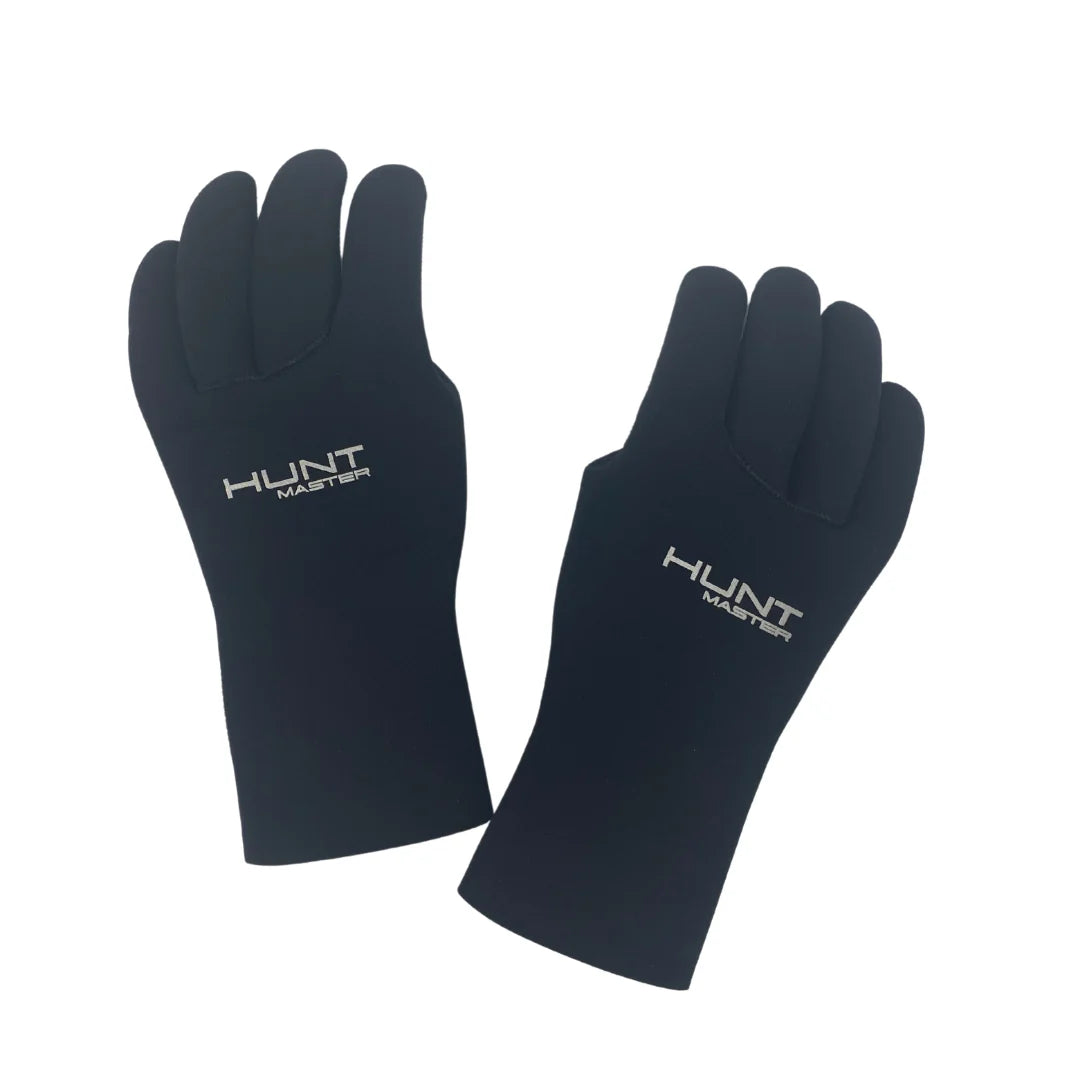 Hunt Master Elanora 3.5mm Neoprene Dive Gloves for Spearfishing & Scuba Diving - Black - Warm & Durable Waterproof Gloves for Cold Water Adventures