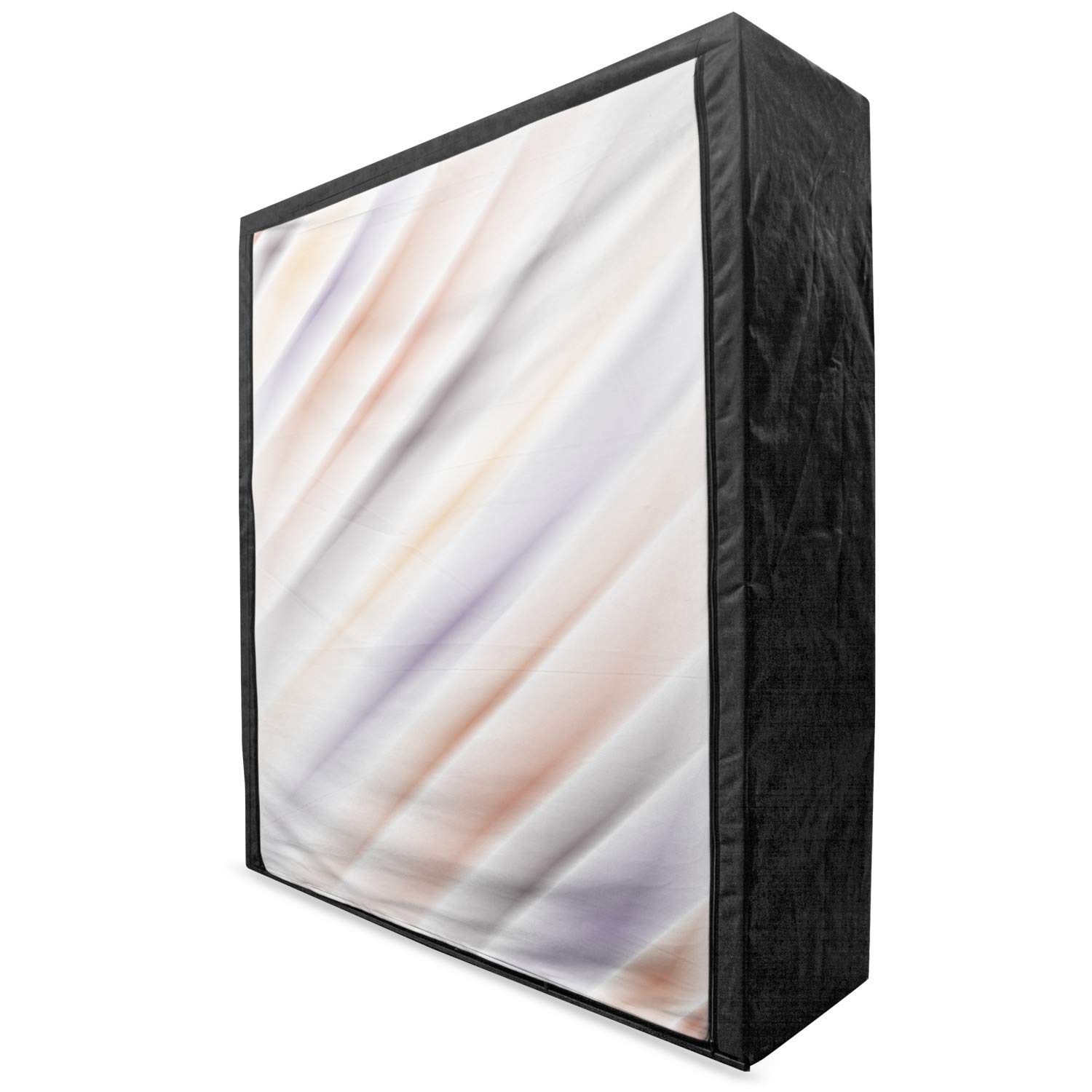 Ambesonne Modern Art Portable Fabric Wardrobe - Gradient Digital Print Clothing Organizer with Shelves, 59