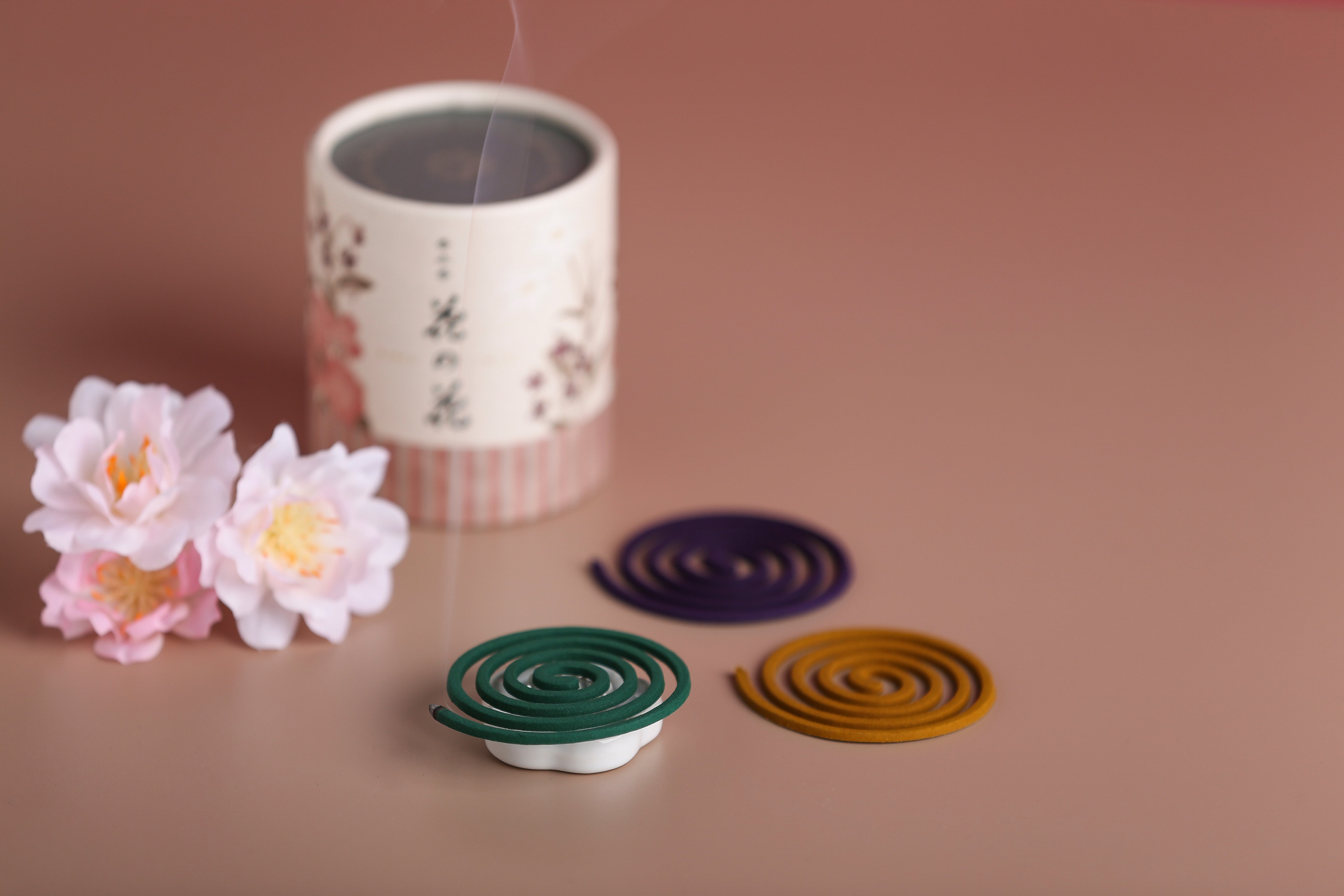 Nippon Kodo Hana no Hana Coil Incense - Japanese Floral Scented Incense Sticks for Relaxation, Meditation & Home Fragrance