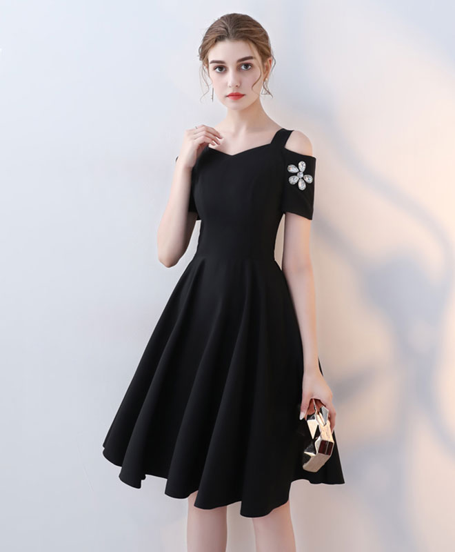 Elegant Black Short Prom Dress for Women - Sexy Cocktail Party Dress for Homecoming, Evening Events & Special Occasions