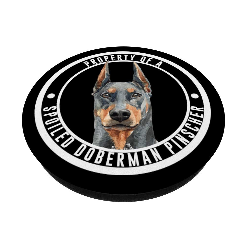 Doberman Pinscher Dog Clothes PopSockets - Funny Swappable Phone Grip for iPhone & Android - Perfect for Dog Lovers & Pet Accessories - Use at Home, Office or Outdoor Adventures