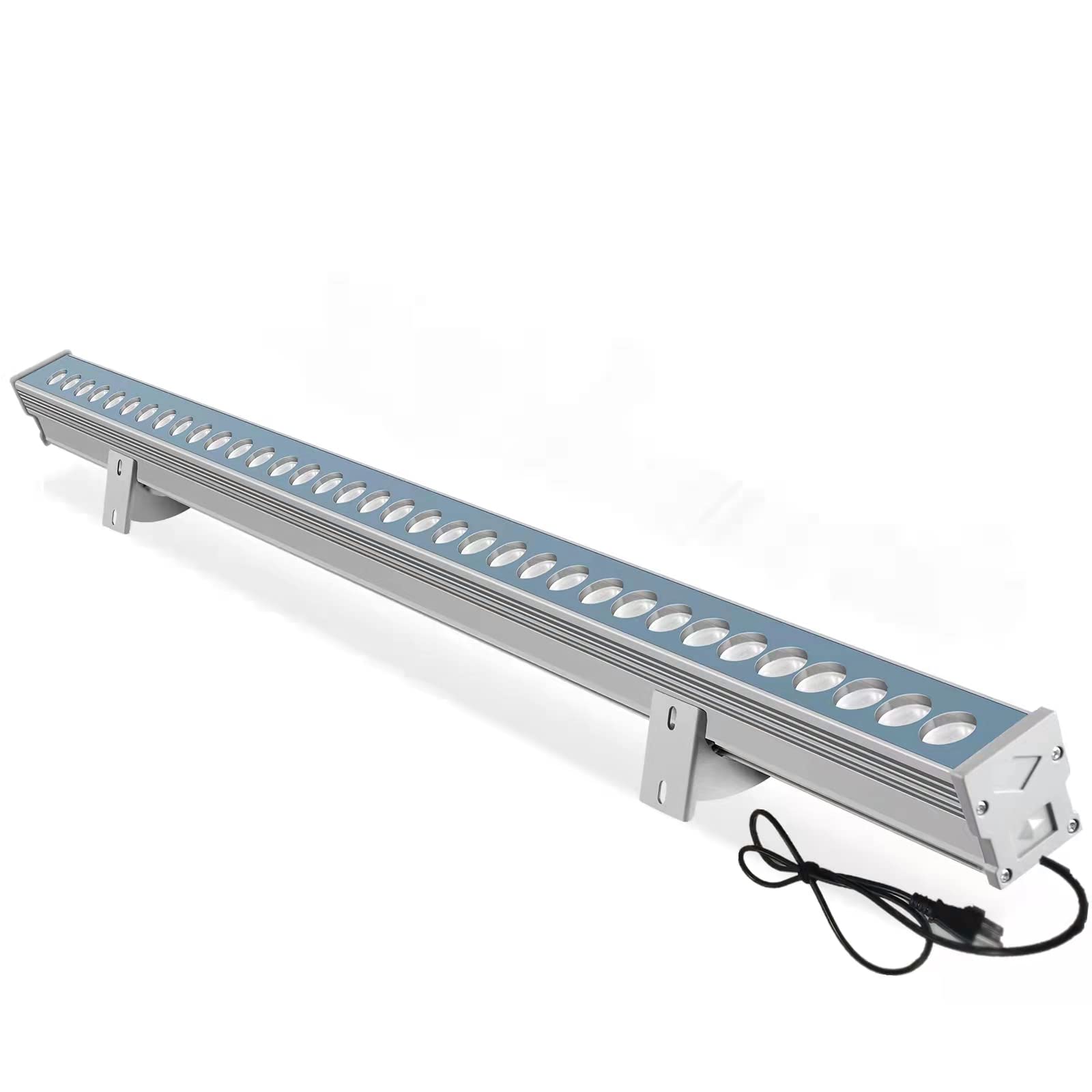 36W Waterproof Outdoor Wrasse Wall Washer Light Bar - 5000K White LED Sign Lighting (38.9 Inches) for Commercial Advertising Boards, Storefronts & Architectural Facades - IP65 Plug-in Wall Wash Lights for Business Exteriors & Retail Displays