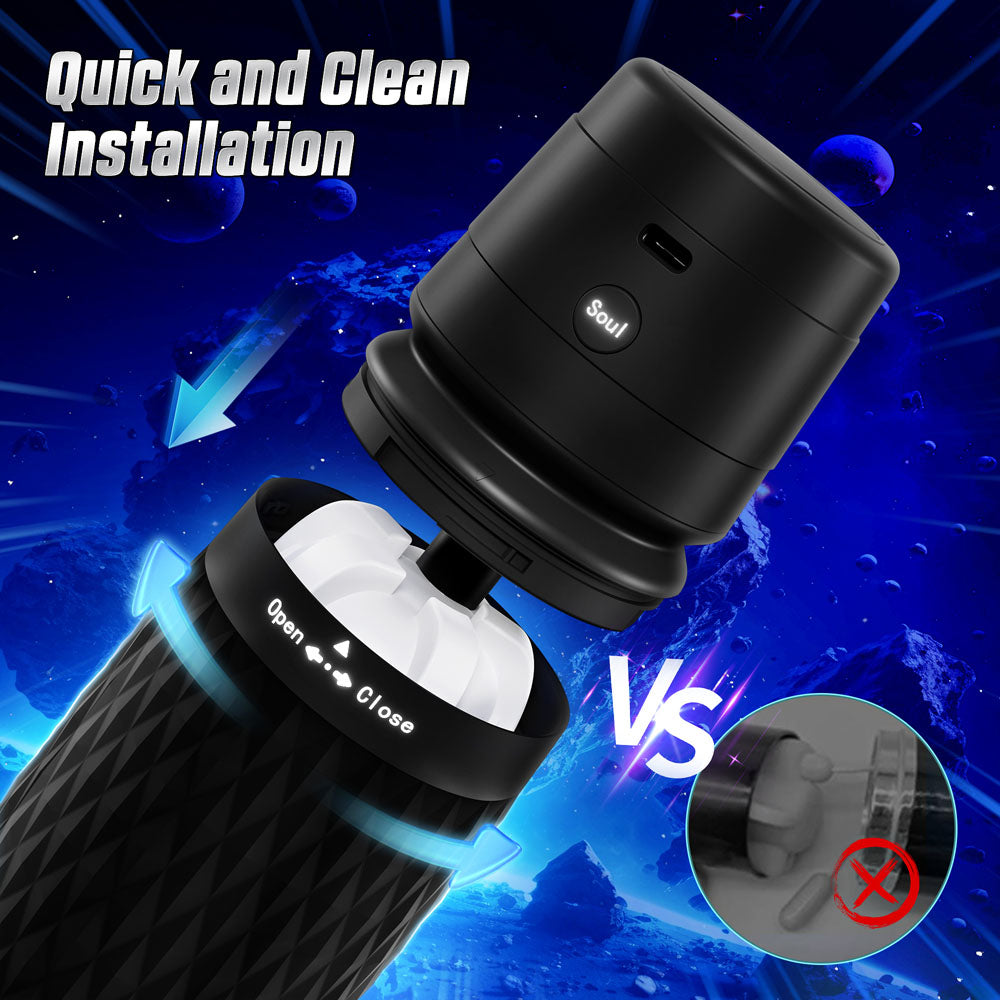 Cyberskin The Warrior - Automatic Male Masturbator with Vibration & Suction Technology - Perfect for Solo Pleasure and Discreet Adult Play