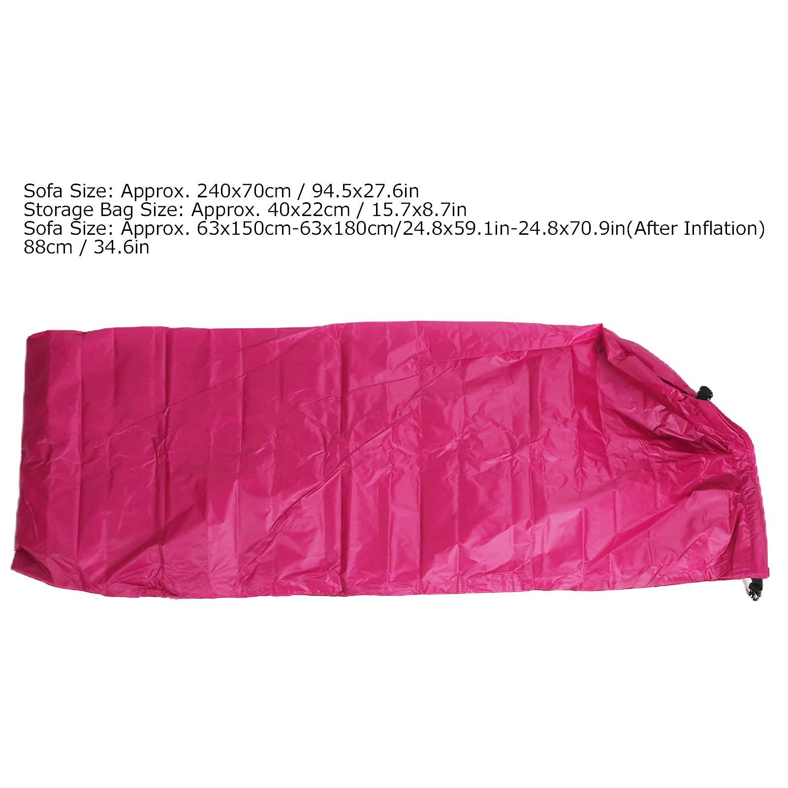 **Inflatable Lounger - Portable Air Sofa Hammock with Compression Sack for Camping, Beach, Music Festivals & Outdoor Relaxation**    (优化点：   1. 关键词前置（Inflatable Lounger）   2. 突出便携性（Portable）和配件（Compression Sack）   3. 使用场景扩展（Camping, Beach, Music Festivals & Outdoor Relaxation）   4. 删除重复词（Inflatable Air Lounger）   5. 符合SEO规范：核心关键词+功能+场景)