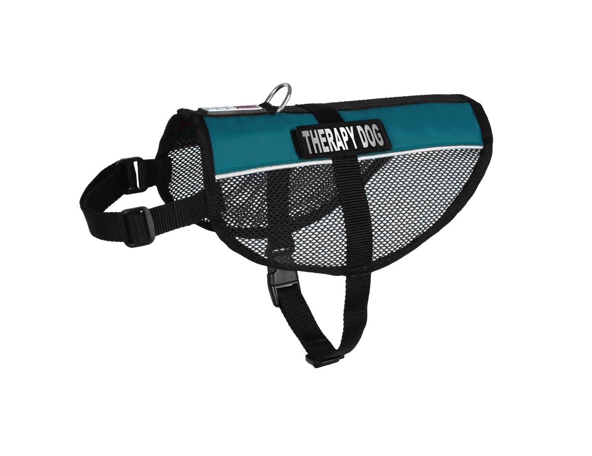 Dogline MaxAire Cooling Vest for Dogs - Adjustable Therapy Harness with Removable Patch & Reflective Strips - Fits Small, Medium & Large Dogs (17-21