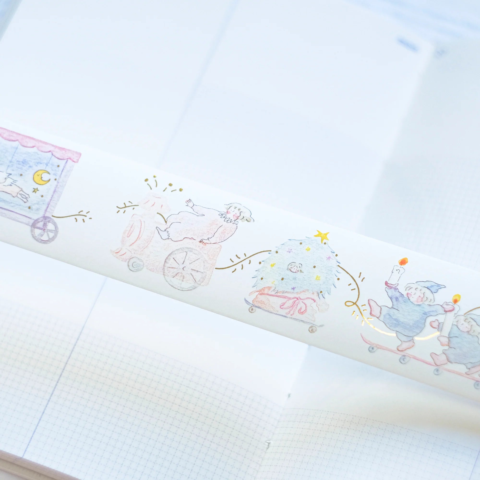 Dodolulu Washi Tape - Embrace The Joy | Decorative Japanese Paper Tape for Scrapbooking, Journaling, Gift Wrapping & DIY Crafts
