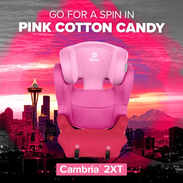 Diono Cambria 2XT 2-in-1 Convertible High Back to Backless XL Booster Car Seat for Kids - Safe & Comfortable for Travel, School, and Family Road Trips