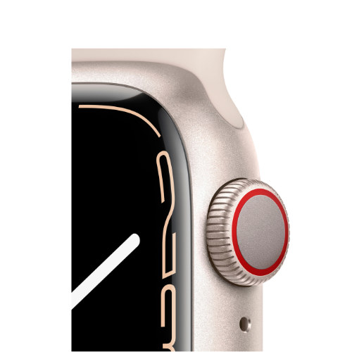 Apple Watch Series 7 45mm Starlight Aluminum Case with GPS + Cellular - Smartwatch for iPhone, Fitness & Sleep Tracking, Swimproof - Perfect for Workouts, Swimming & Everyday Use