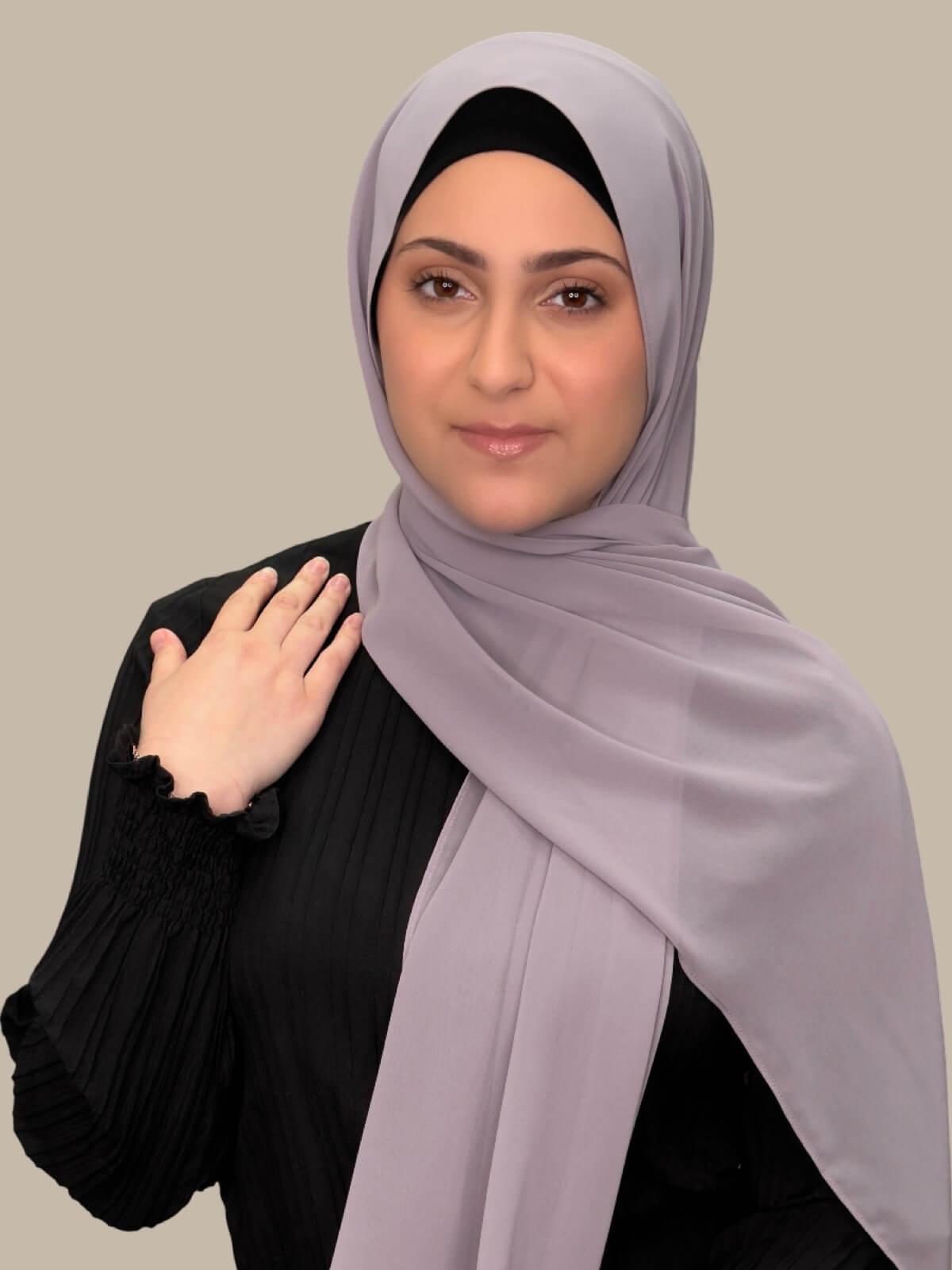 Luxury Chiffon Hijab Viola - Modish Girl Elegant Muslim Scarf for Women - Perfect for Prayer, Daily Wear & Special Occasions