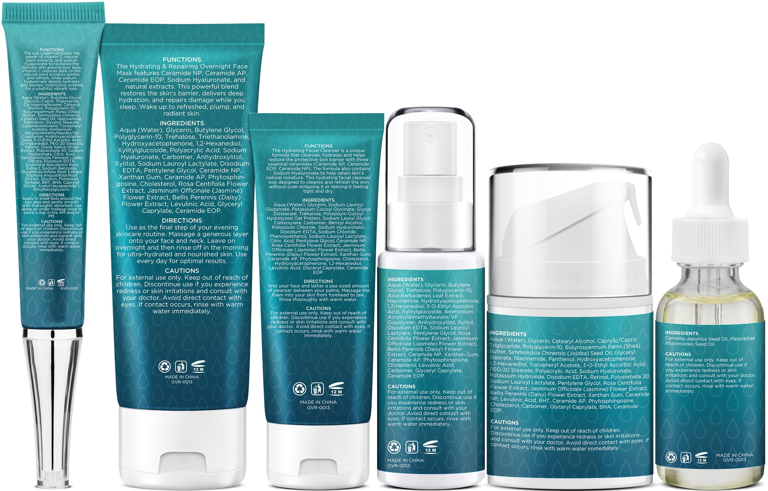 **Teen & Women's Skincare Gift Set - Anti-Aging, Deep Hydration & Repair for Dry Skin | Complete Facial Routine Kit | Perfect for Christmas Stocking Stuffers & Beauty Gifts | Ideal for Daily Use, Travel & Self-Care**
