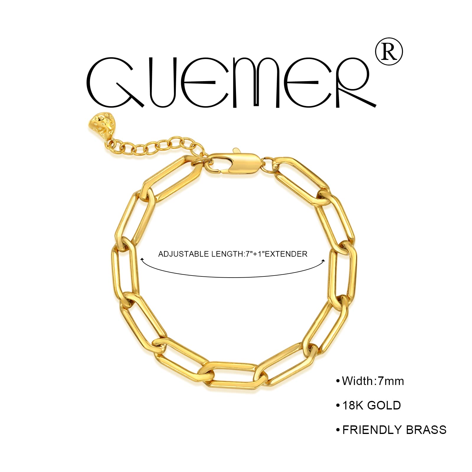 18K Gold Link Chain Bracelet for Women - Adjustable Cuban Snake Thin Bracelet Handmade Minimalist Jewelry - Perfect for Everyday Wear, Gifts & Special Occasions
