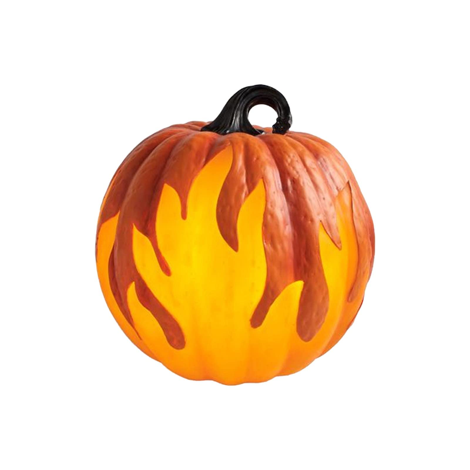 Realistic Battery-Powered Flame Lighted Pumpkins - Halloween LED Pumpkin Lanterns for Indoor/Outdoor Decor, Party Favors & Spooky Home Decoration | Perfect for Halloween Parties, Porch Displays & Autumn Festival Decorations