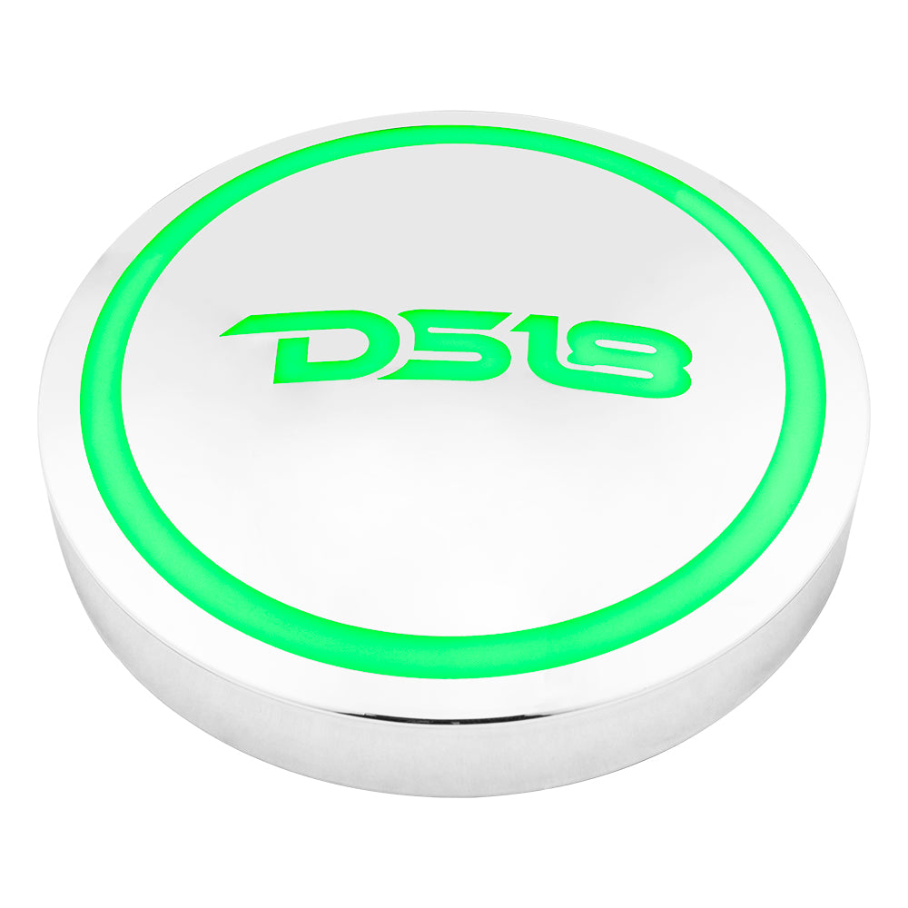DS18 Waterproof Chrome Plated RGB LED Light Bar - 4.13 Inch Off-Road ATV UTV Truck Jeep Lighting for Night Driving & Outdoor Adventures
