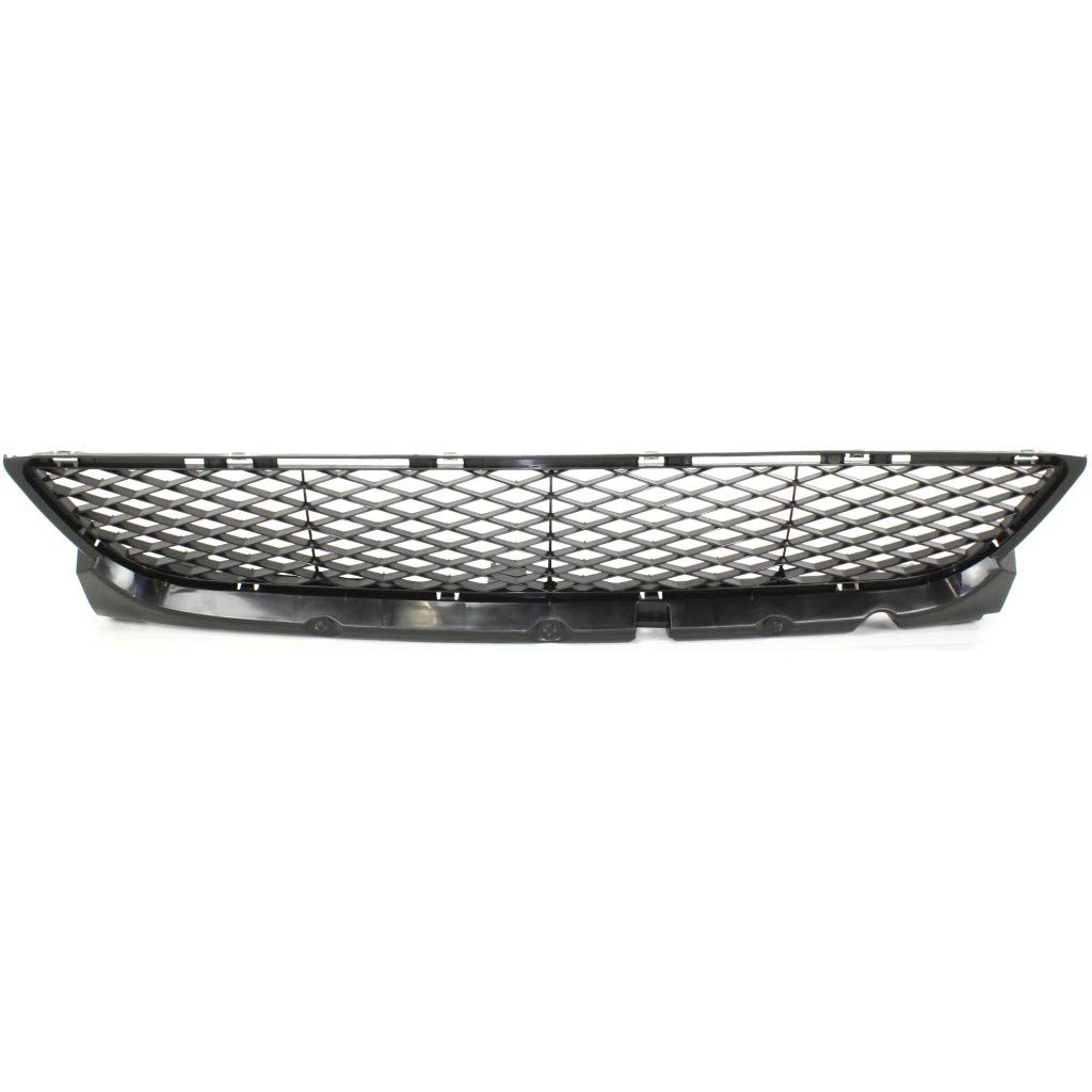 2008-2009 Mazda GT Sedan Front Bumper Grille Center - Textured Black Plastic Replacement (Part #MA1036105, BR5H501T0) | Perfect for Car Restoration & Customization Projects