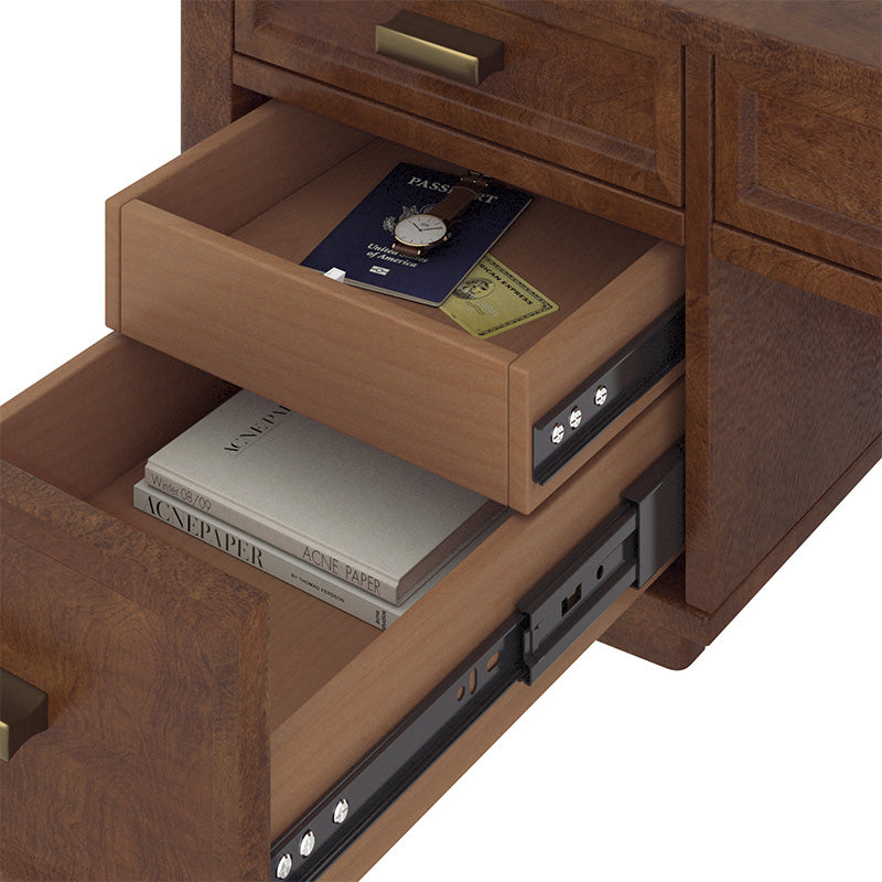 Raquel Modern Transitional Office Desk with Cable Management Hole - Stylish Home Office Desk for Remote Work & Study