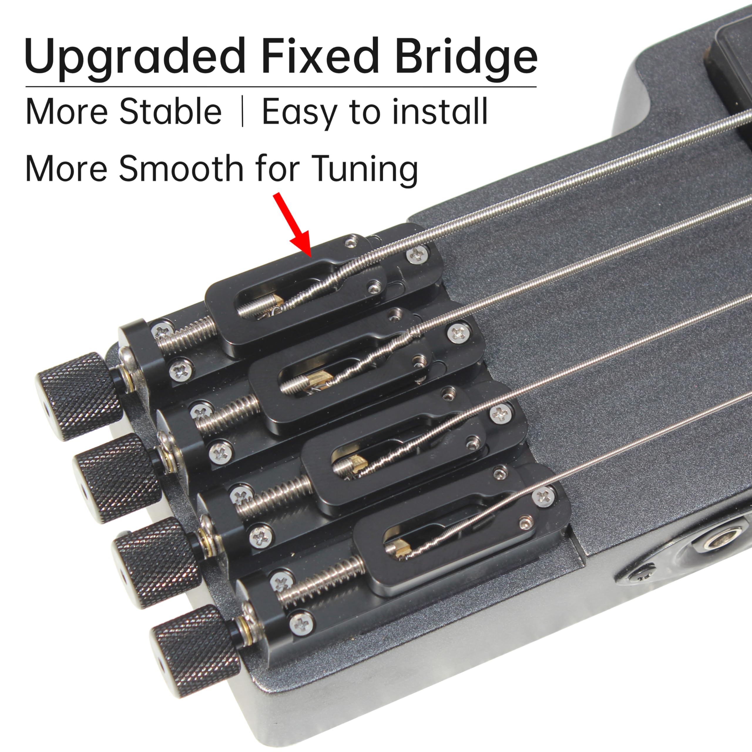 Headless 4-String Electric Bass Guitar with Gig Bag, Truss Rod & Cable - Perfect for Travel, Practice & Live Performances