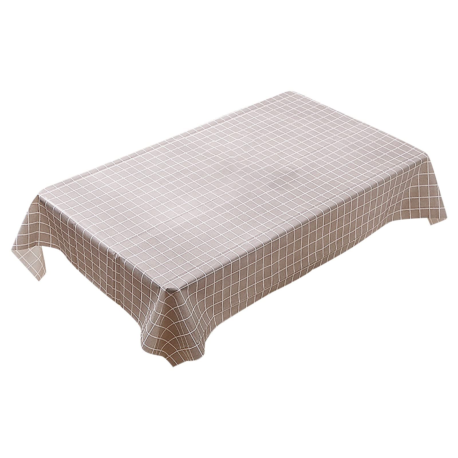 Red and White Checkered Plastic Tablecloth - Disposable Picnic Table Cover for Round or Rectangular Tables, Gingham Pattern for Birthdays, Carnivals, Parties (One Size) - Perfect for Outdoor BBQs, Picnics, and Family Gatherings