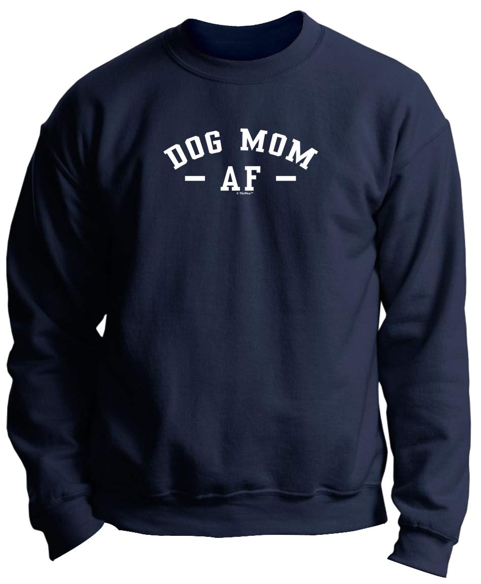 Premium Dog Mom Crewneck Sweatshirt - Cute Dog Lover Gift for Women, Dog Owner Apparel - Perfect for Casual Wear, Dog Park Outings & Pet-Themed Parties
