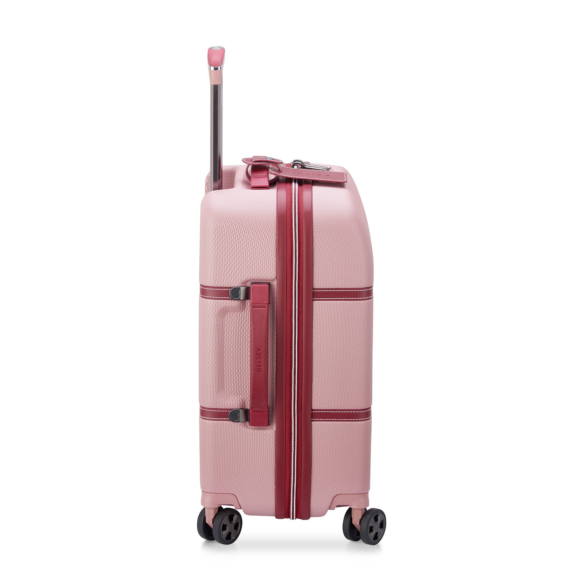 Delsey Paris Chatelet Air 2.0 Hardside Spinner Carry-On Luggage 19 Inch, Lightweight Pink Suitcase for Women & Men - Perfect for Air Travel, Business Trips & Weekend Getaways