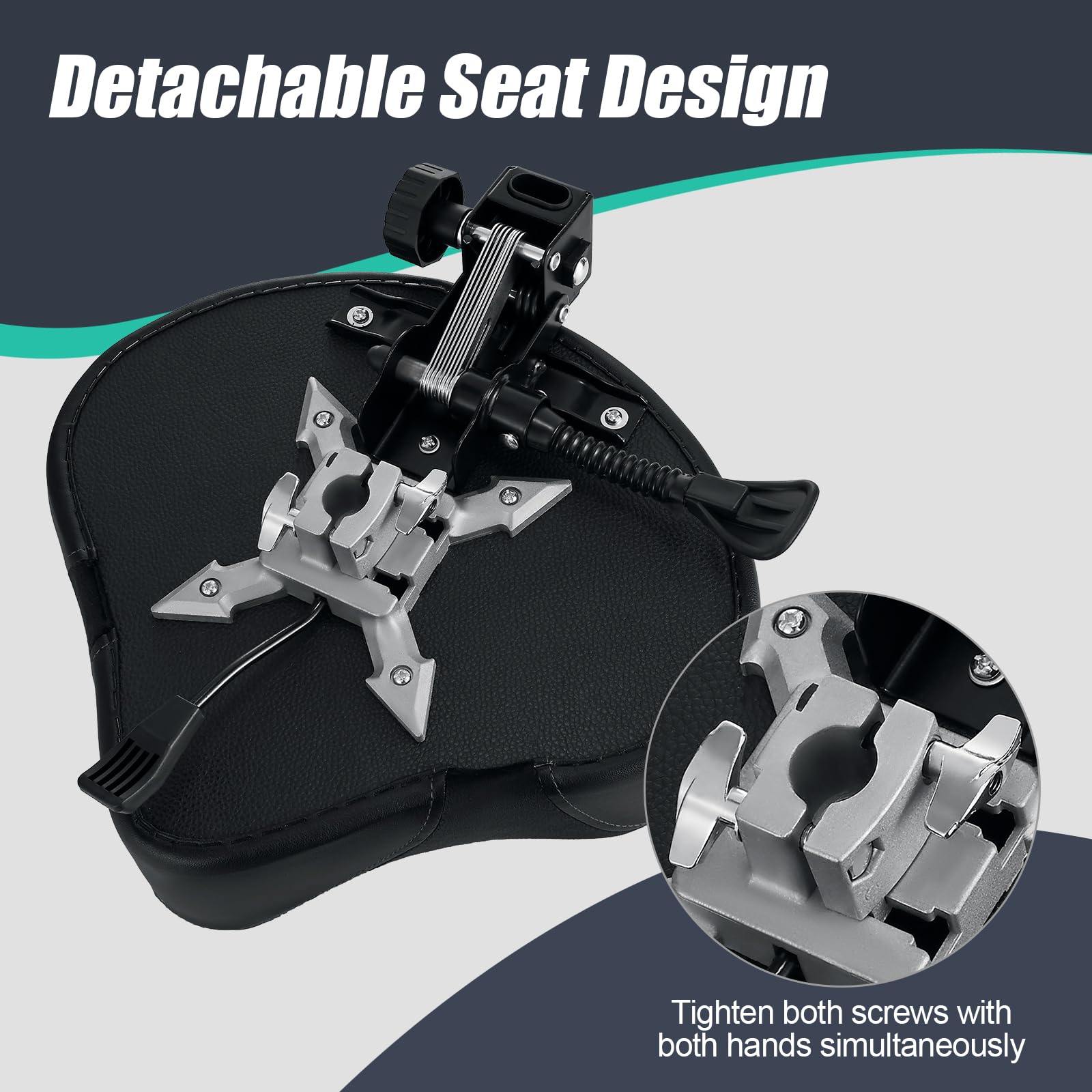 Adjustable Hydraulic Drum Throne with Backrest - Memory Foam Velvet Seat & Motorcycle Style Design for Professional Drummers & Adults - Perfect for Studio Recording, Live Performances, and Drum Practice Sessions