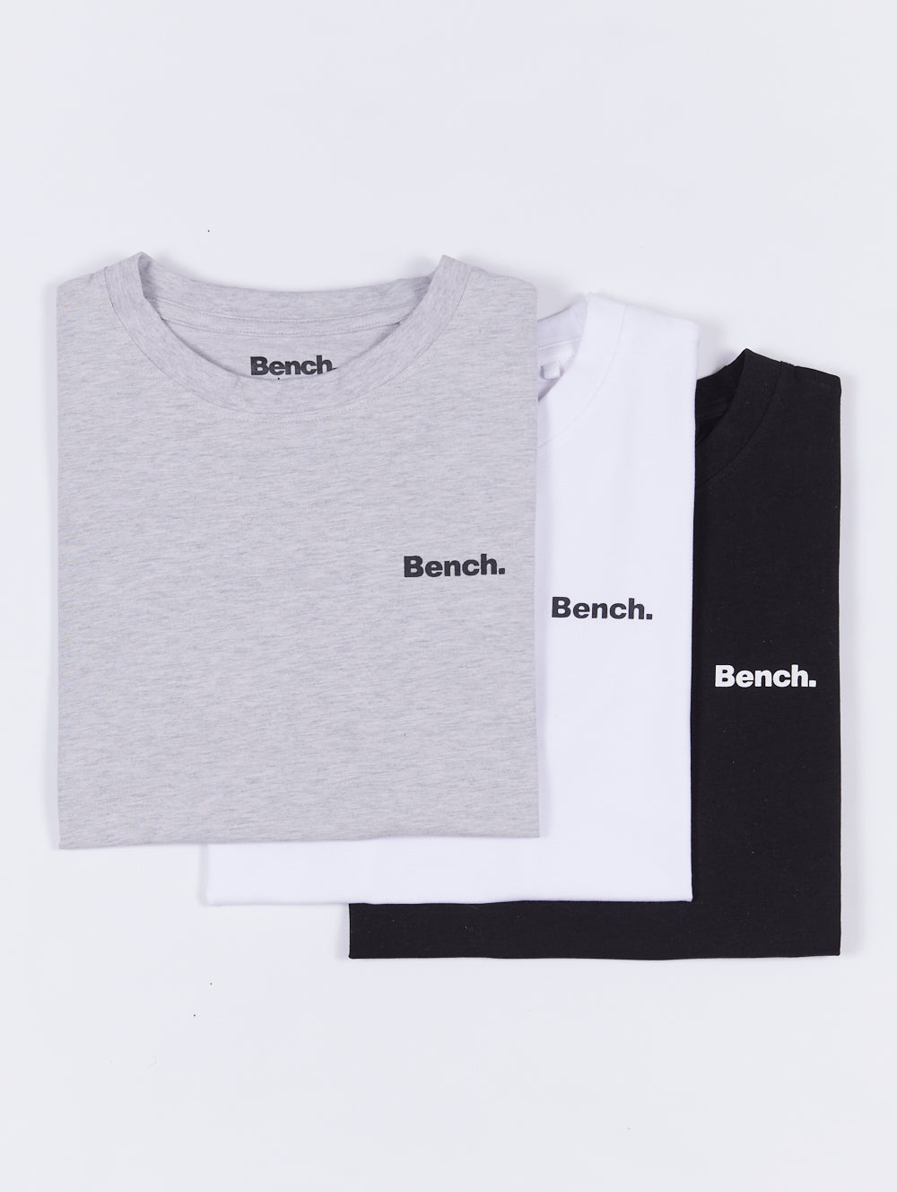 Desra Emblem Cotton T-Shirts 3 Pack for Men - Comfortable Casual Tees for Everyday Wear, Gym, and Outings