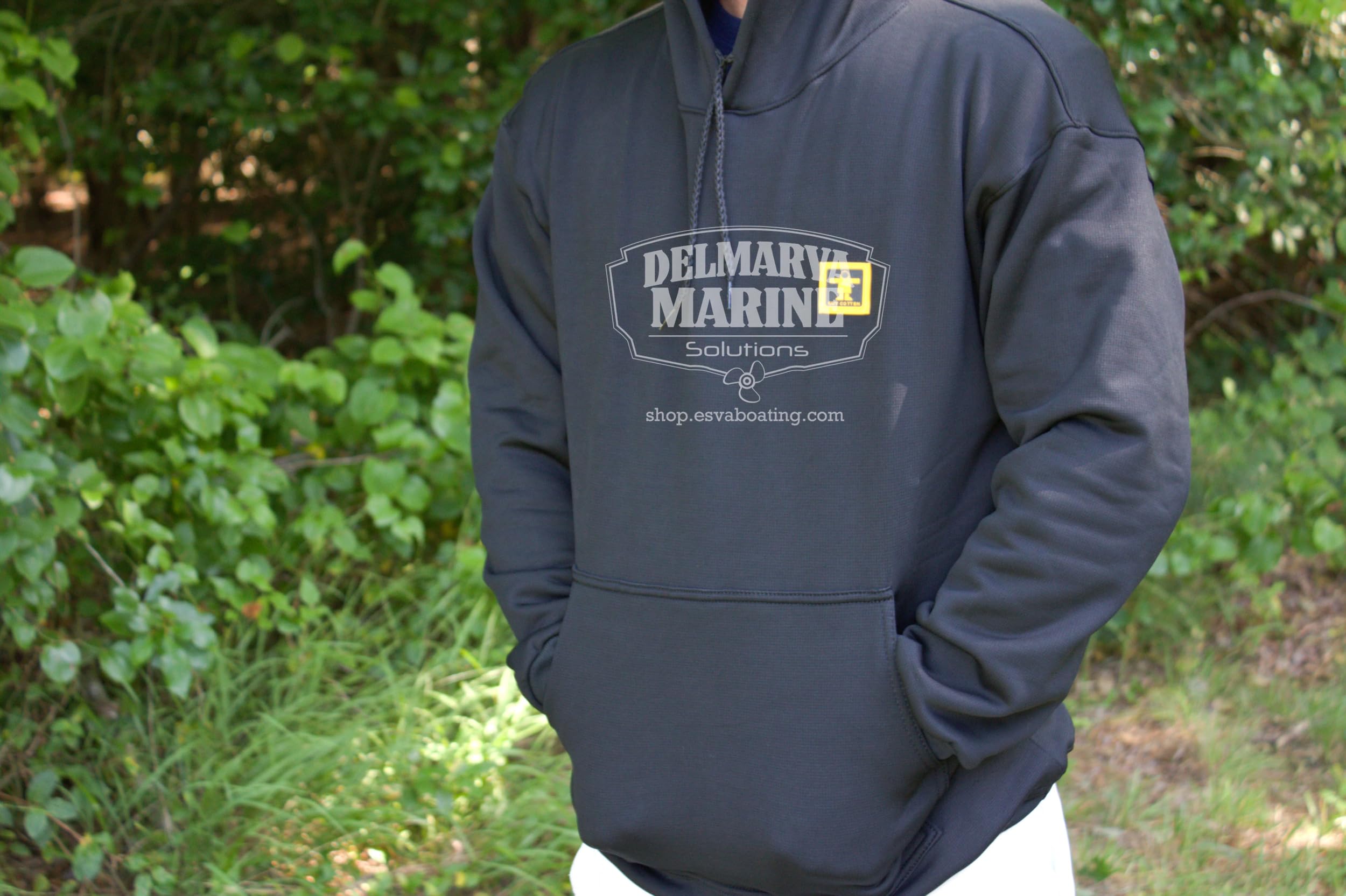 Men's Black Arctic Striped Hoodie - Medium Size | Winter Warm Fleece-Lined Pullover for Outdoor Activities & Casual Wear