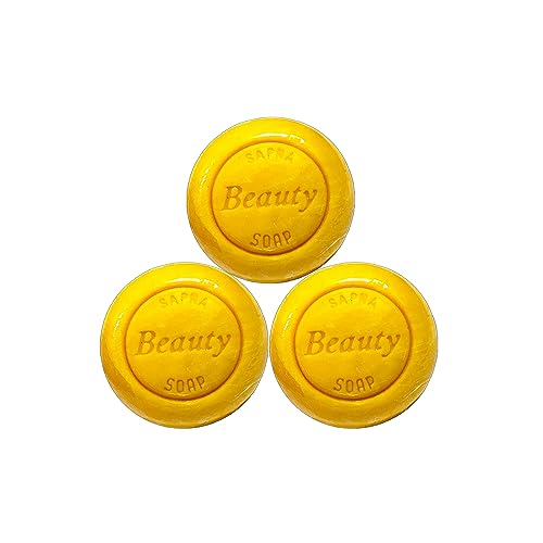 Sapna Sandal Glycerine Bath Soap for Men & Women - 3 Pack (150g Each, Total 450g) - Moisturizing & Refreshing for Dry Skin - Perfect for Daily Shower & Spa Relaxation
