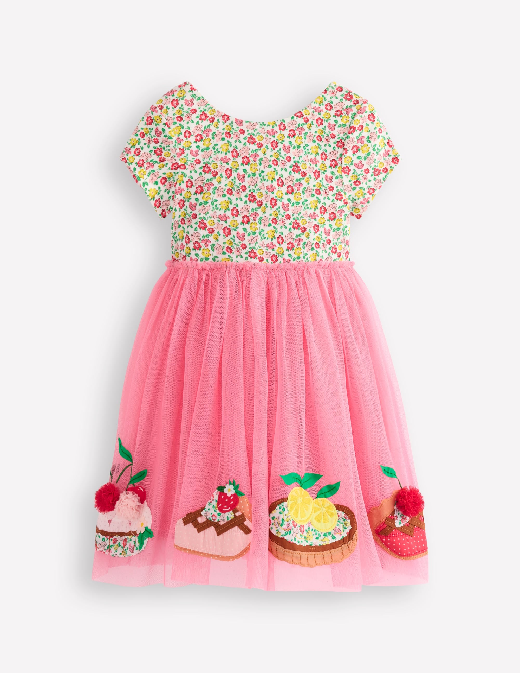 Elegant Ami Applique Tulle Dress in Salmon Pink - Perfect for Weddings, Parties & Special Occasions