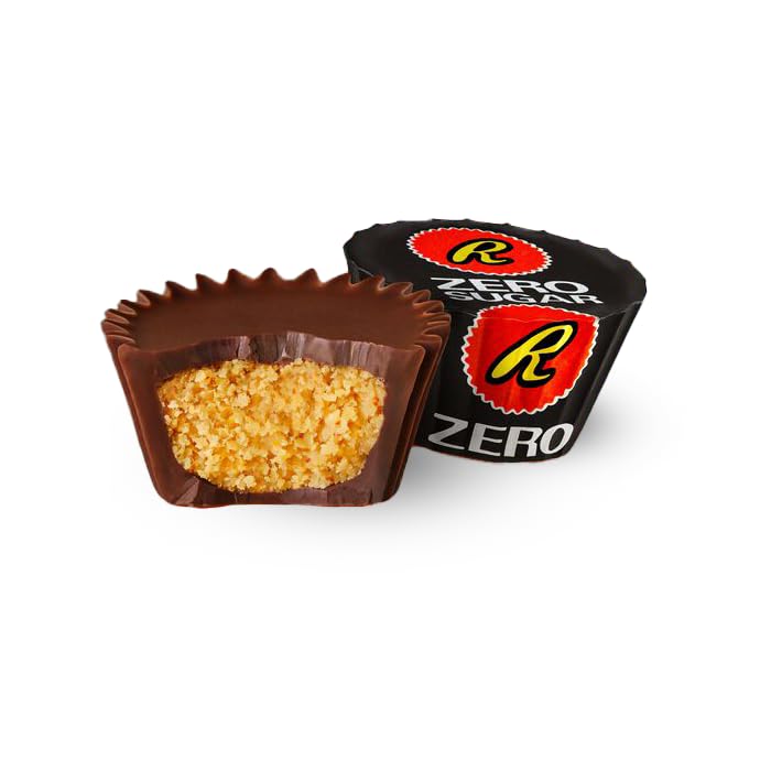 Reese's Zero Sugar Miniatures Dark Chocolate Peanut Butter Cups (2 Pack) - Sugar Free, Keto Friendly, Individually Wrapped Chocolate Treats - Perfect for Low Carb Diets, Office Snacks & Gift Baskets (5.1 oz)