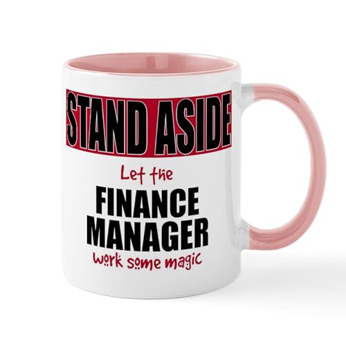 White/Pink Inside - Finance Manager Mugs