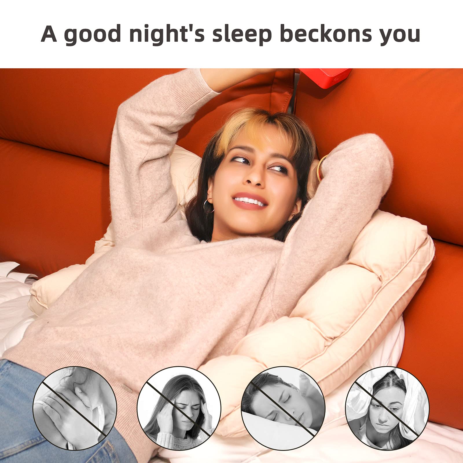 YOUR MOON Queen Size Soft Pillows for Sleeping - Down Alternative Bed Pillows with Gel Cooling Technology, Luxury Hotel Quality for Side Sleepers (White) | Perfect for Back Pain Relief & Comfortable Night's Sleep