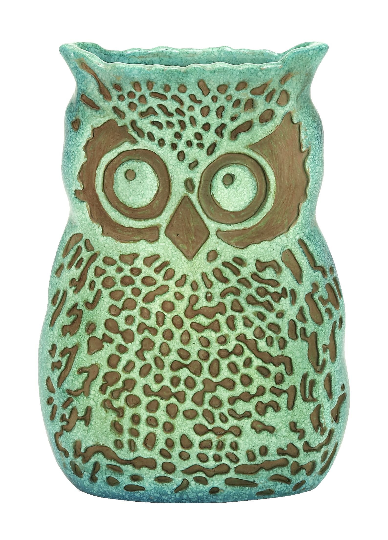 Deco 79 Polystone Owl Vase - 12