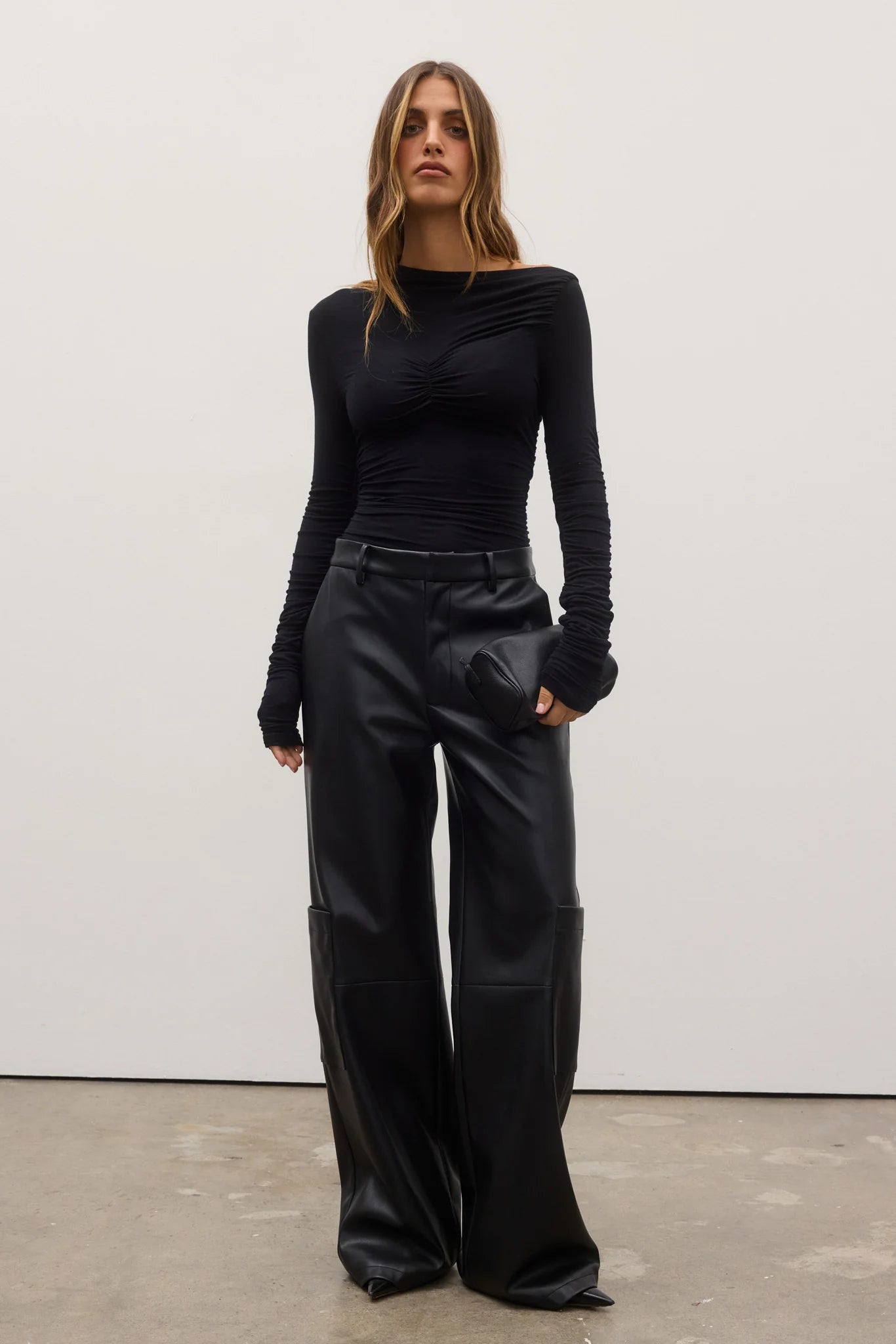 AMELIA PANT - Women's High Waisted Black Dress Pants for Office Work & Business Casual Outfits